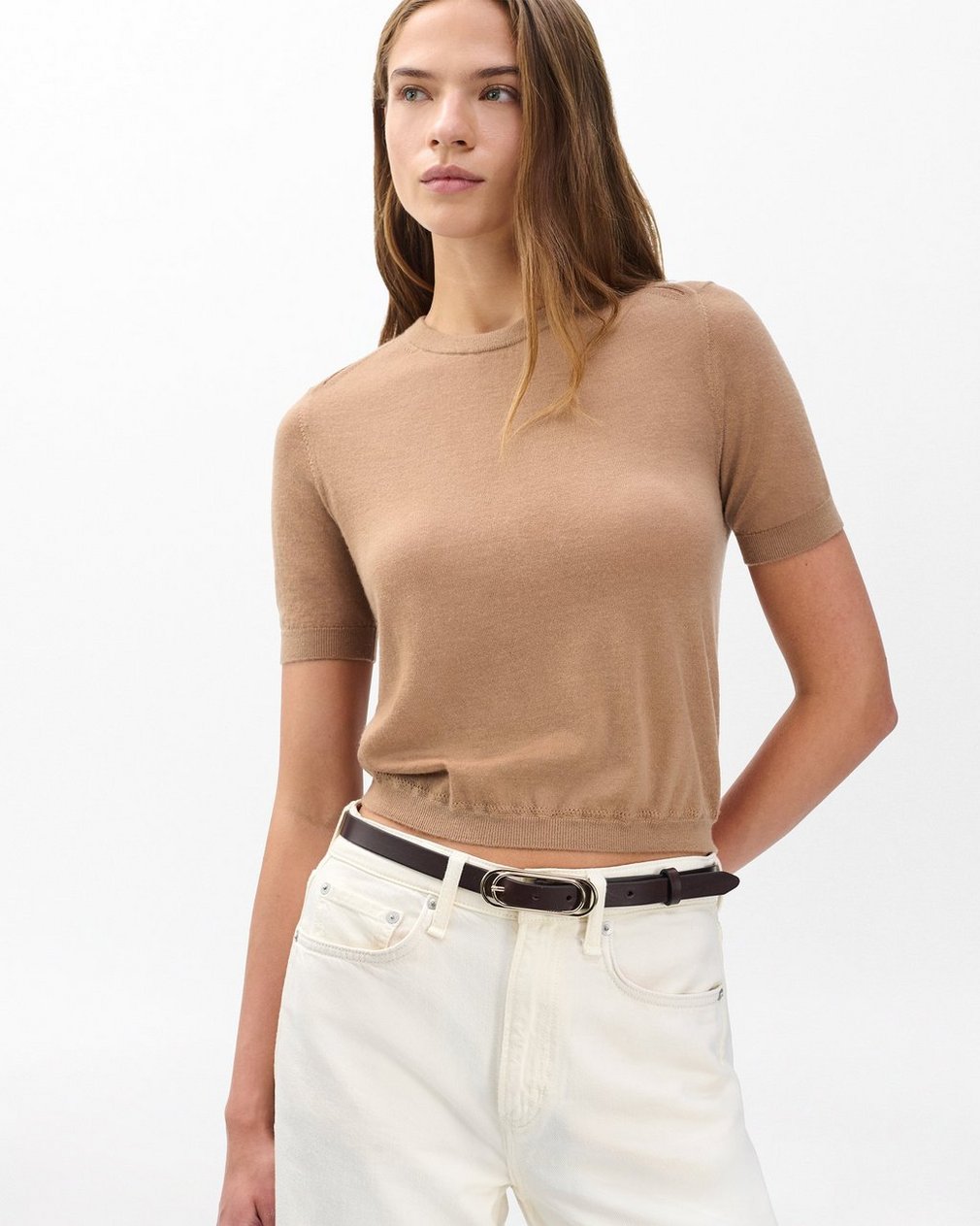 Duo Rounded Rebound Leather Belt - Dark Espresso - Image 2