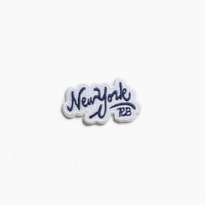 rb Embroidered Patch - New York Textface