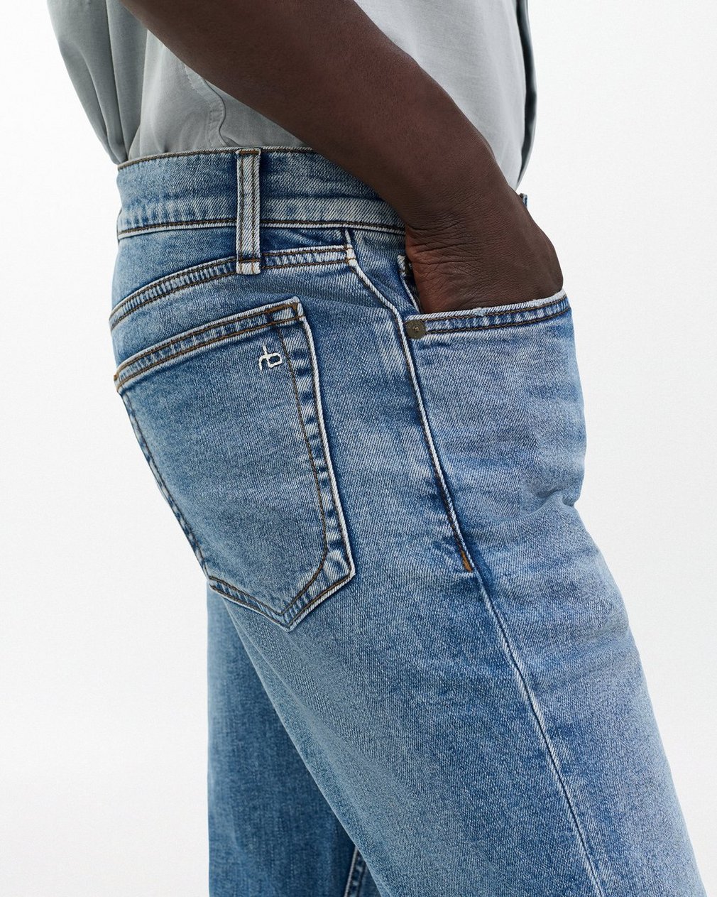 Fit 2 - Carter: Slim Fit Medium Indigo Authentic Stretch Jean - Image 5