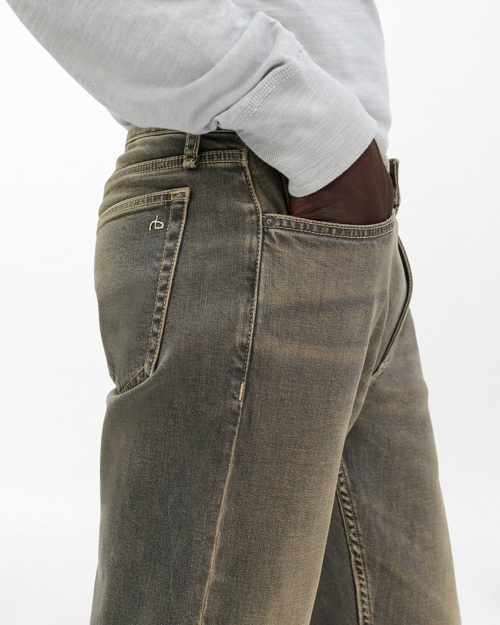 Fit 3 Athletic Jeans - Grey Olive - Image 4