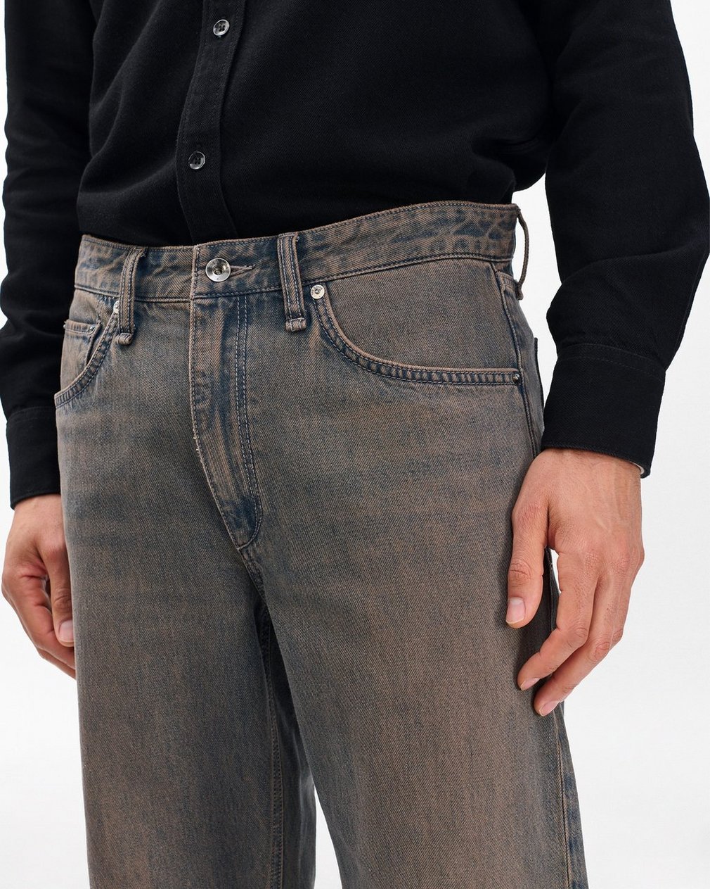Fit 4 Straight Jeans - Ochre Blue - Image 5