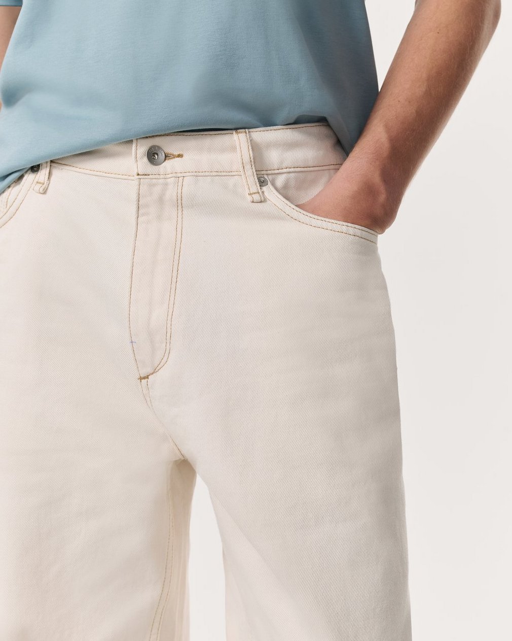 rbBAGGY Fit Jeans - Ecru - Image 4