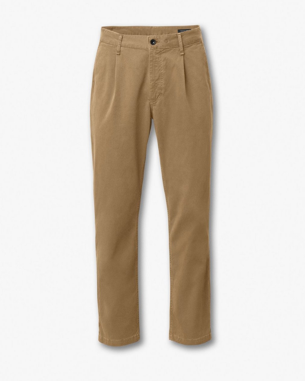 Evan Pleated Stretch Twill Chinos - Bark - Image 2