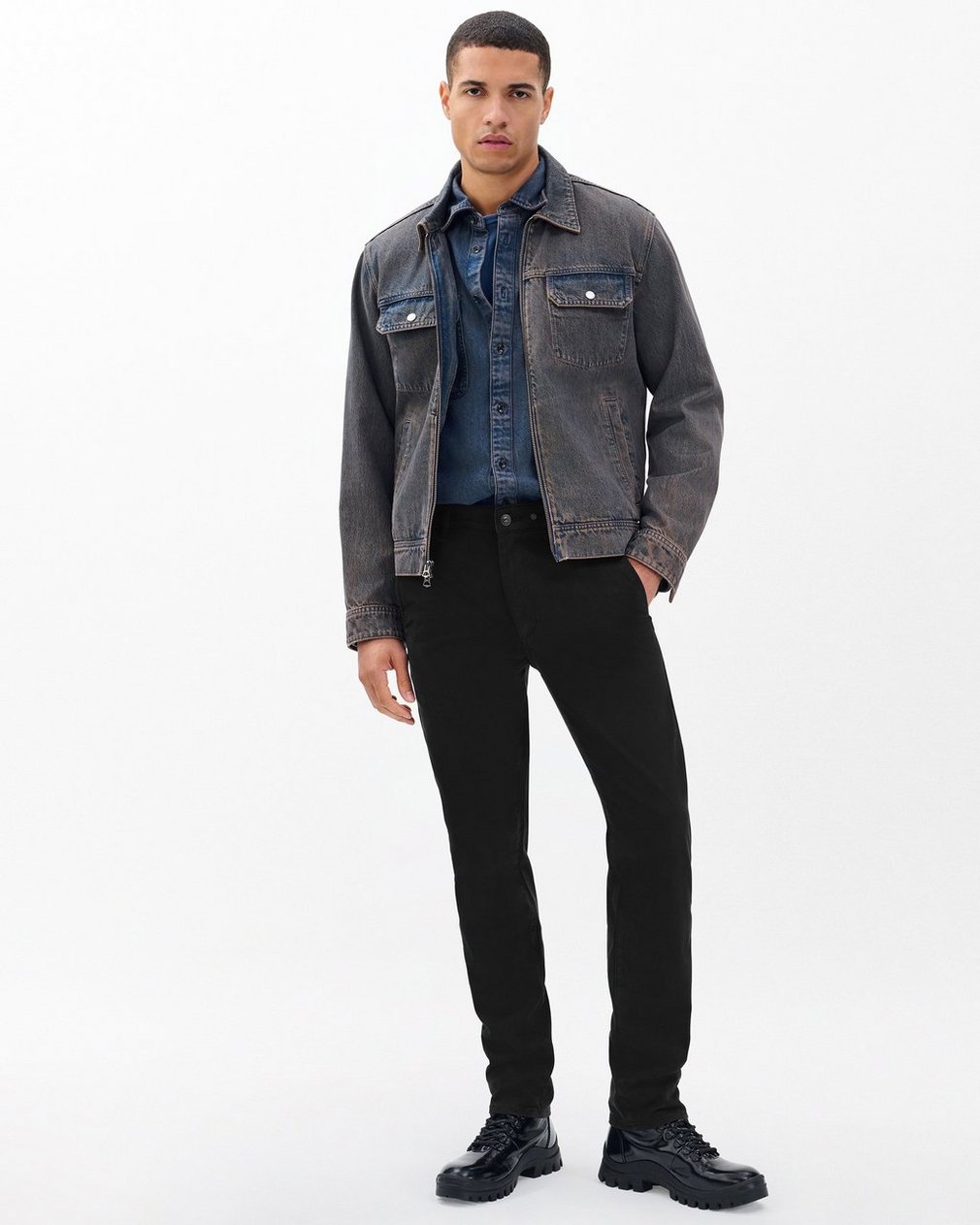 Fit 3 Athletic Chinos - Jet Black