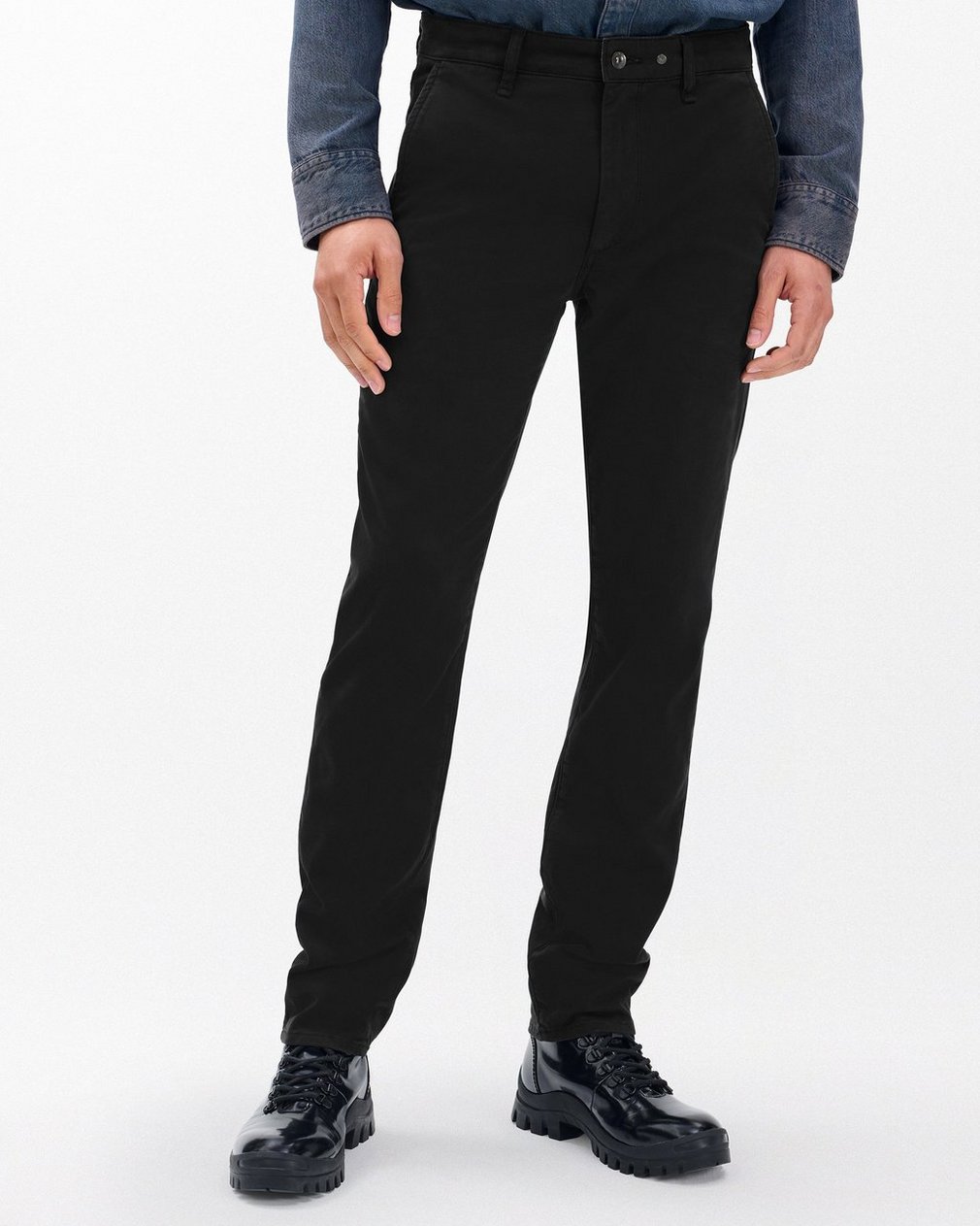 Fit 3 Athletic Chinos - Jet Black - Image 3