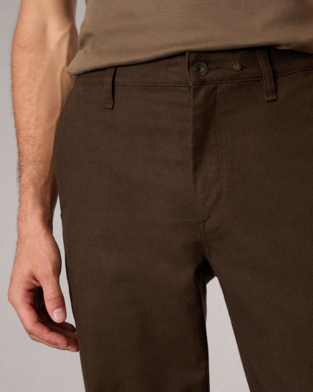 Standard Flannel Chino Pant - Army - Image 6