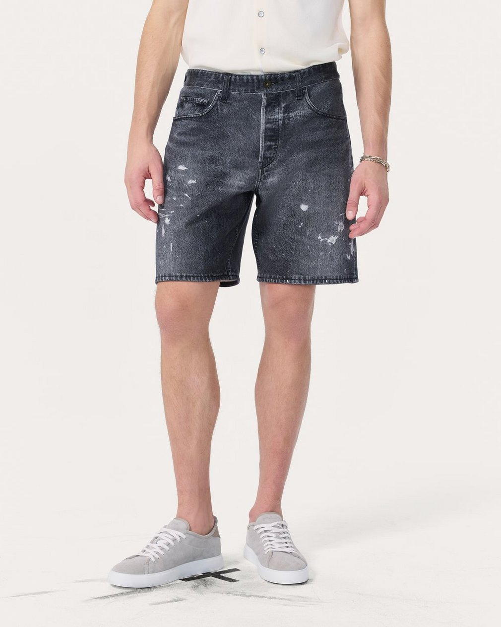 Miramar Fit 4 Shorts - Black Paint Splatter - Image 3