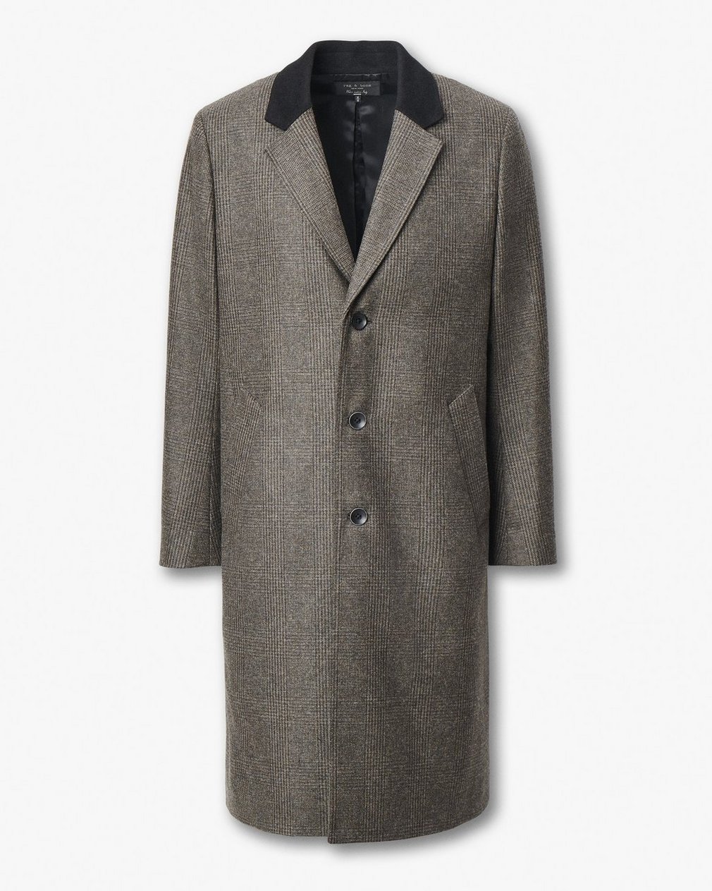 Heritage Plaid Wool Coat - Brown - Image 2
