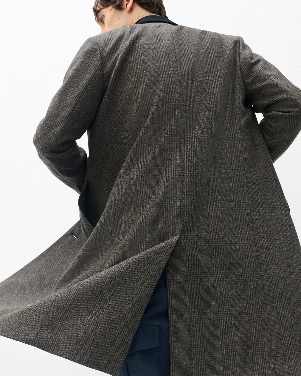 Heritage Plaid Wool Coat - Brown - Image 5