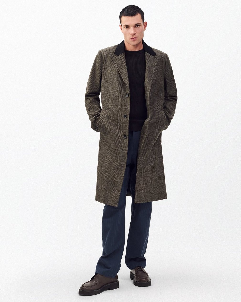 Heritage Plaid Wool Coat - Brown - Image 6