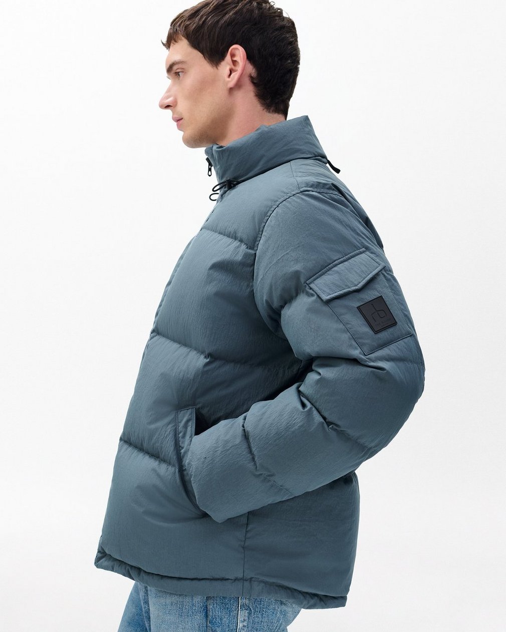 Daniel Down Jacket - Slate - Image 4