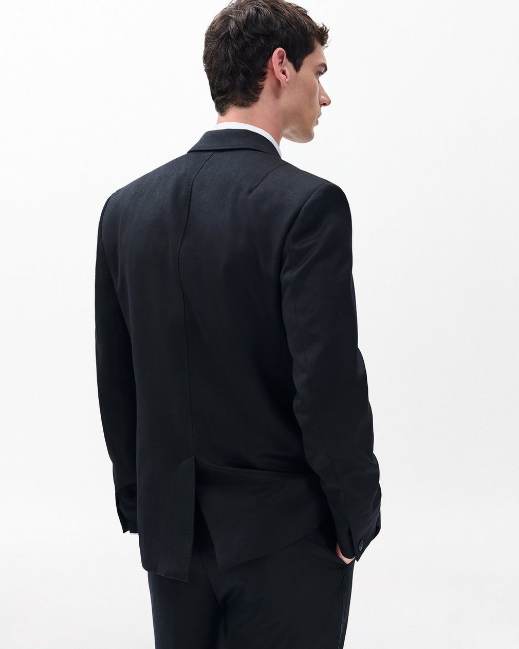 Butler British Wool Tuxedo Jacket - Black - Image 6