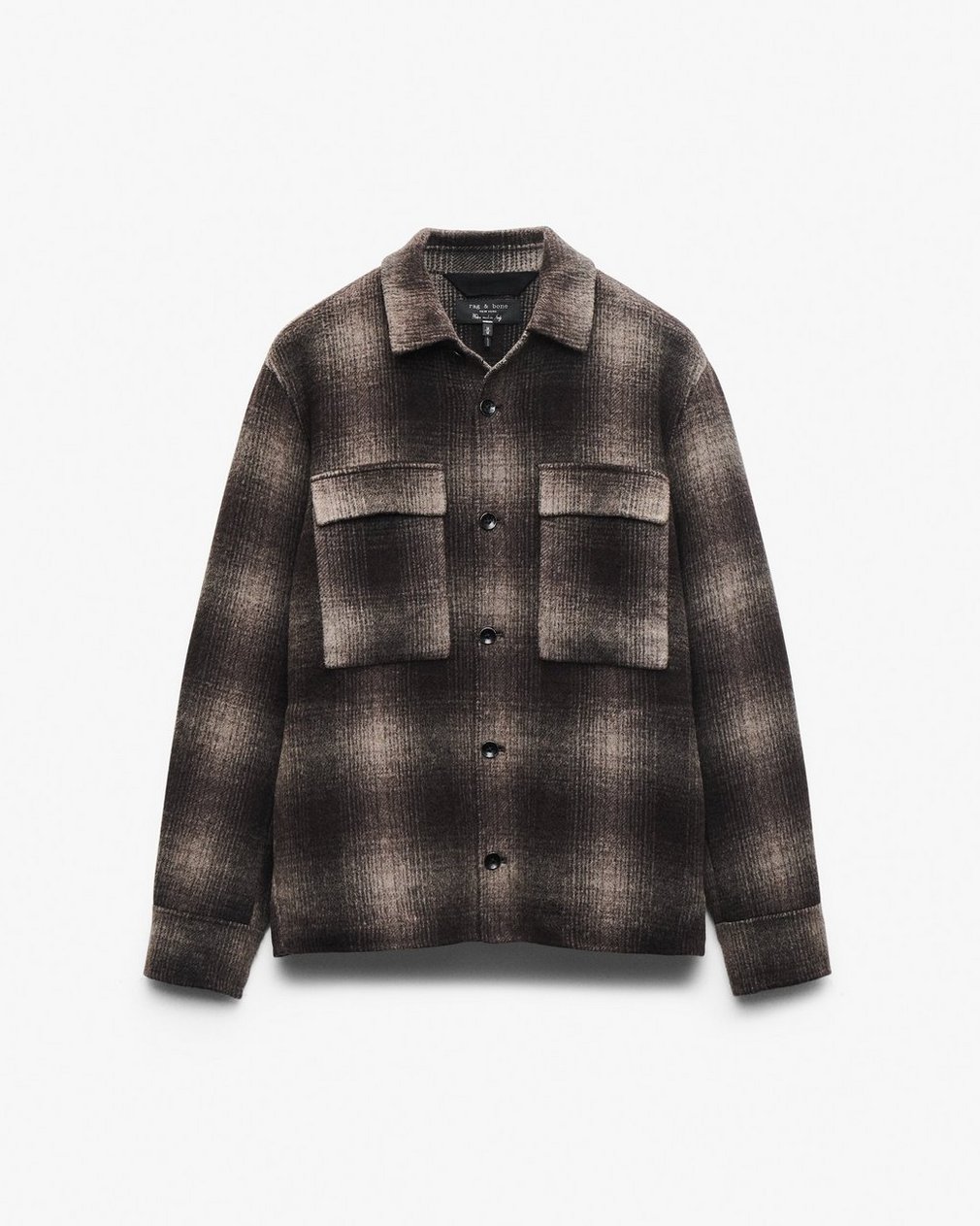 Austin Italian Double-Face Wool Jacket - Brown Plaid - Image 2