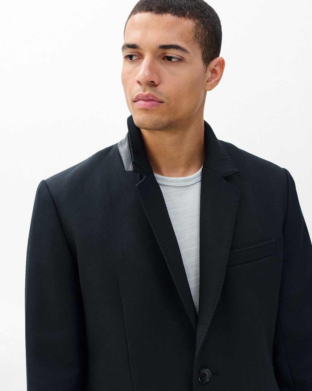 Beckett Italian Twill Coat - Black - Image 4