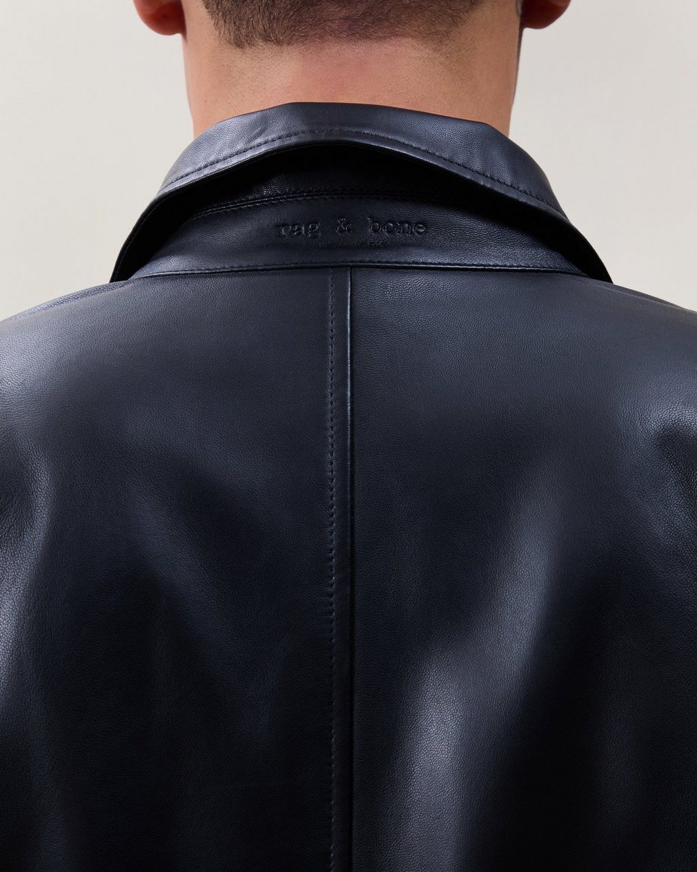 Matias Leather Jacket - Black - Image 3