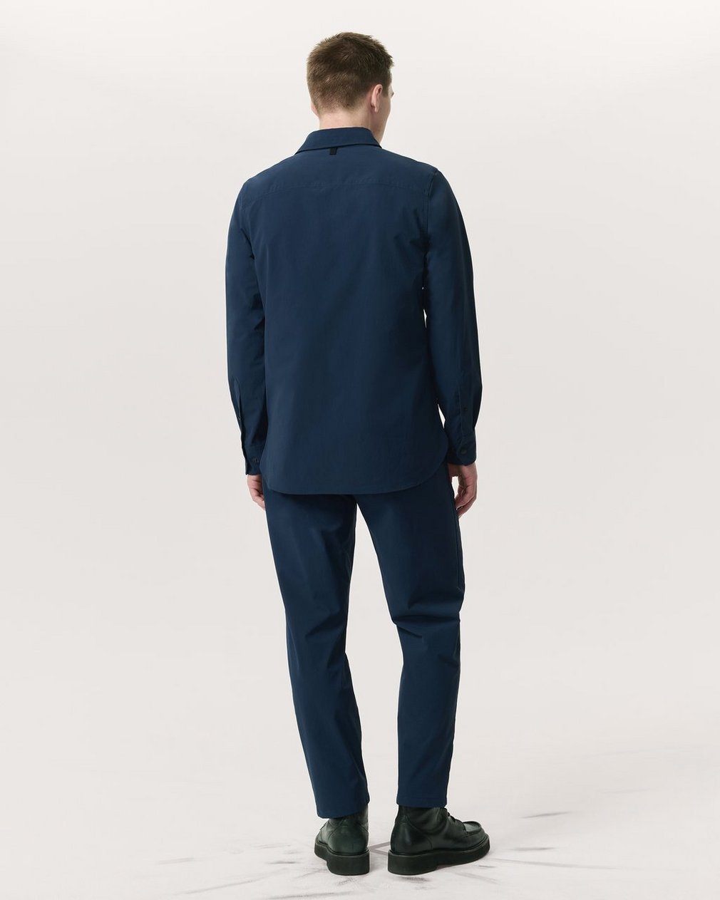 Stretch Nylon CPO Overshirt - Navy - Image 5