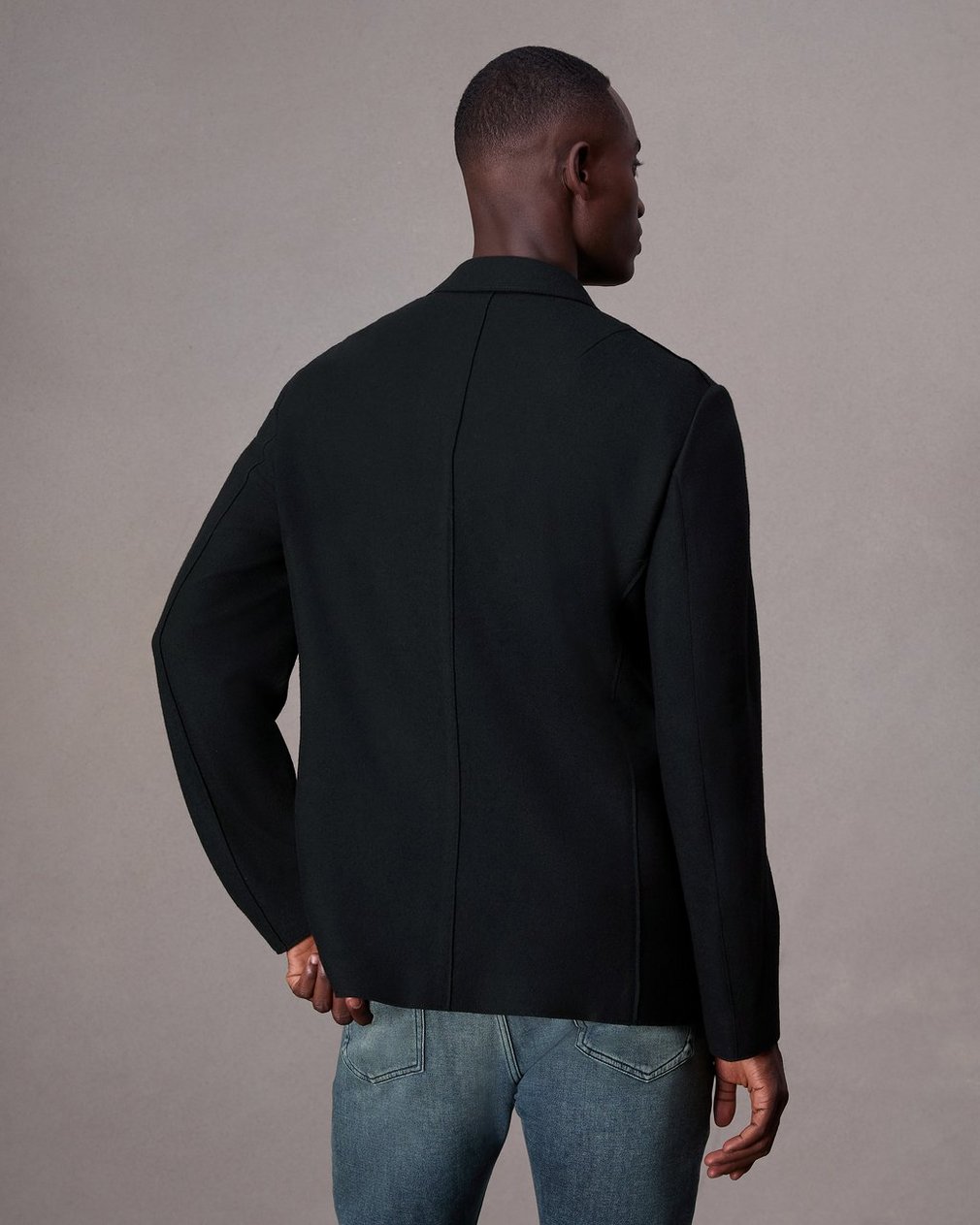 Achilles Wool Cardigan - Black - Image 5