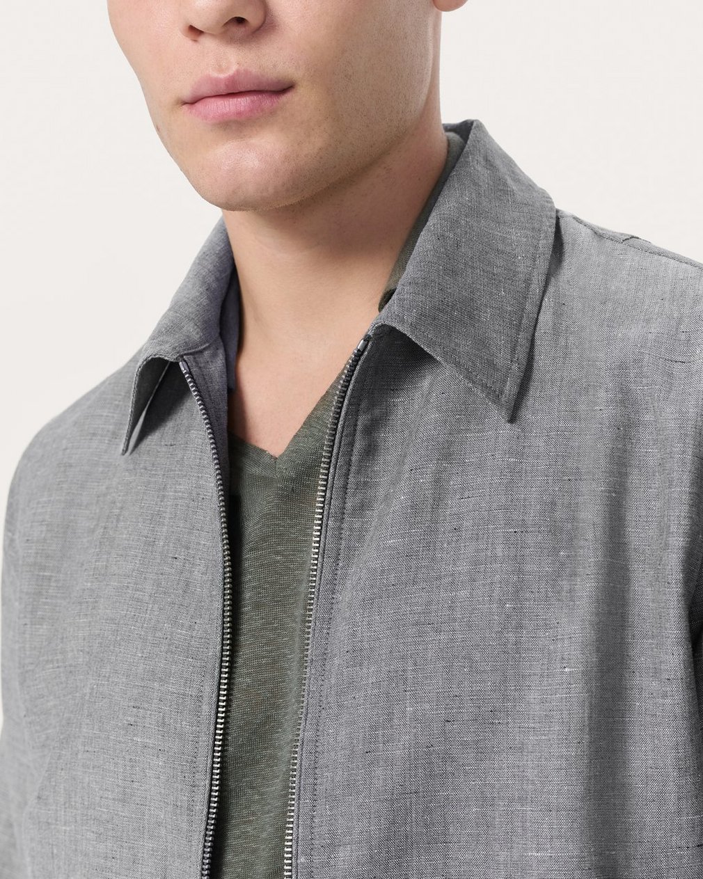 Melrose Wool-Blend Jacket - Grey - Image 4