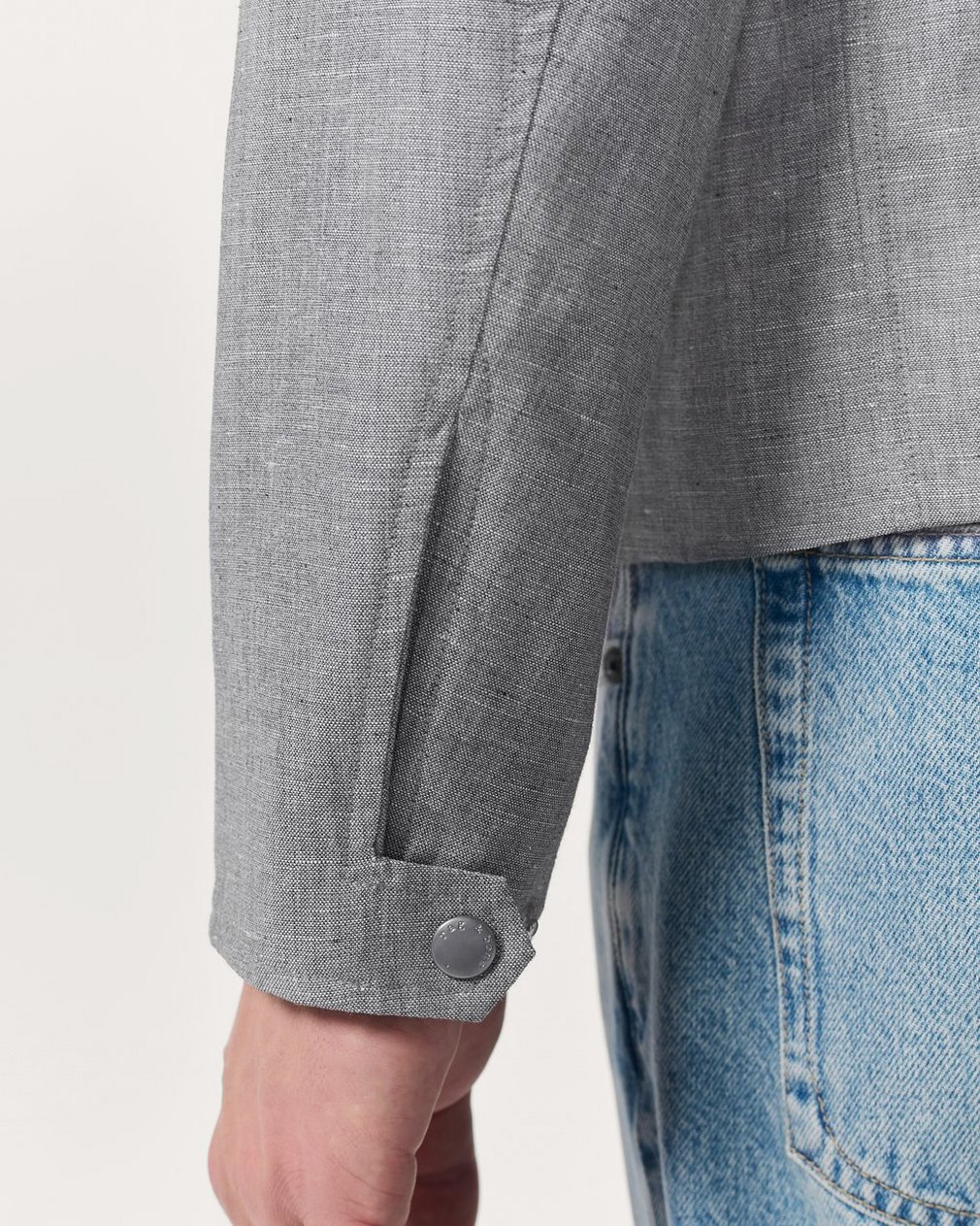 Melrose Wool-Blend Jacket - Grey - Image 5