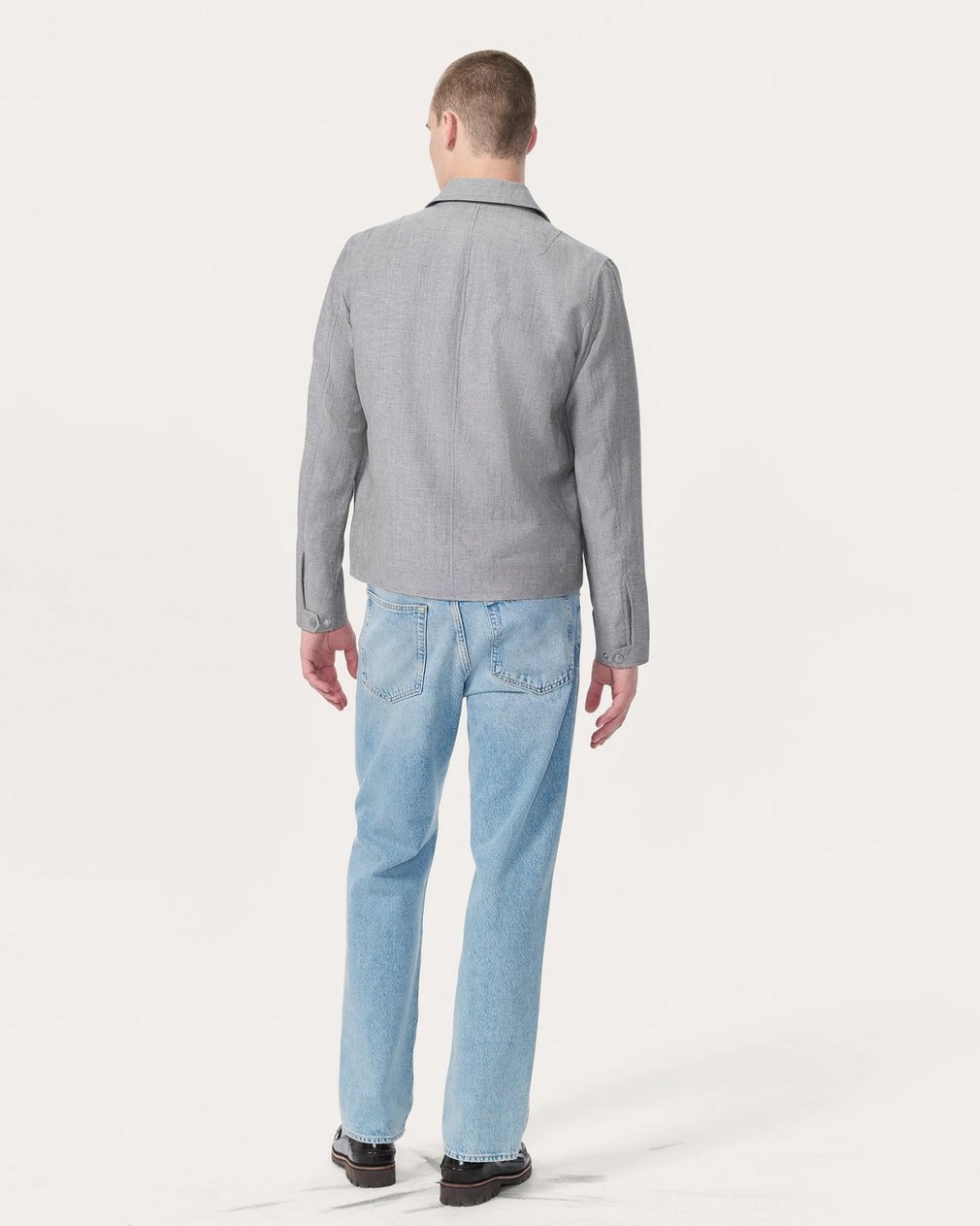 Melrose Wool-Blend Jacket - Grey - Image 6