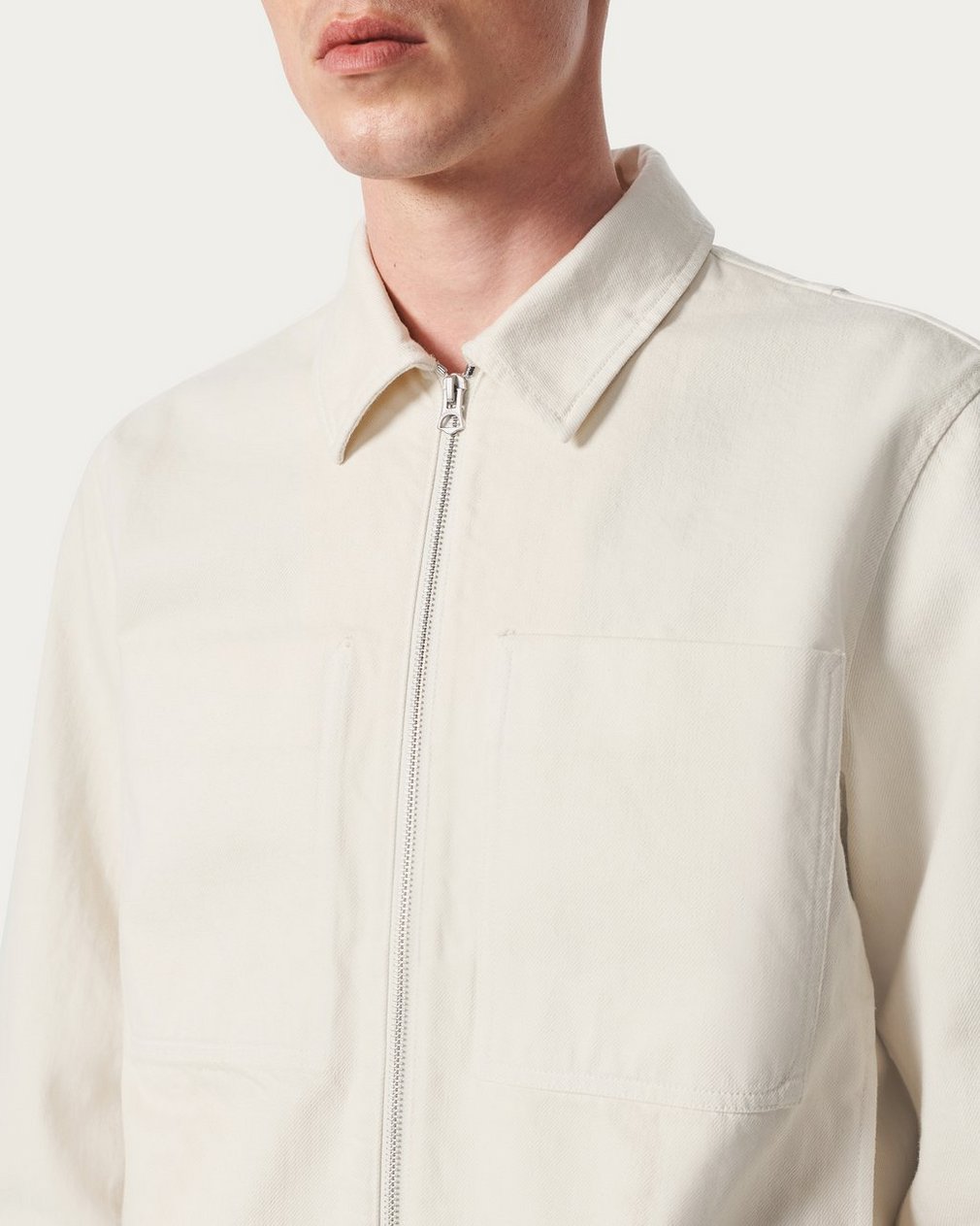 Simon Denim Garage Jacket - Ecru - Image 4