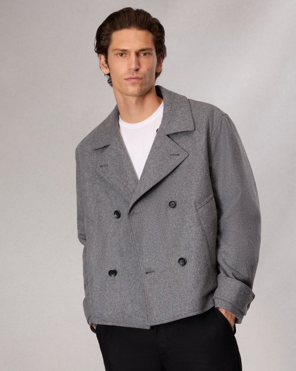 Eddy Wool-Blend Jacket - Mid Charcoal - Image 3