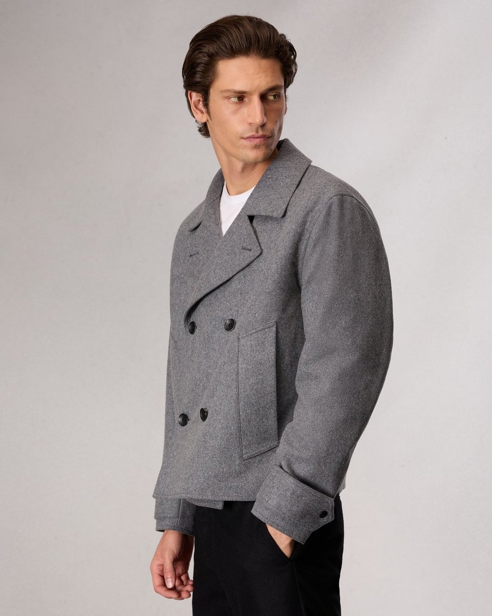 Eddy Wool-Blend Jacket - Mid Charcoal - Image 4