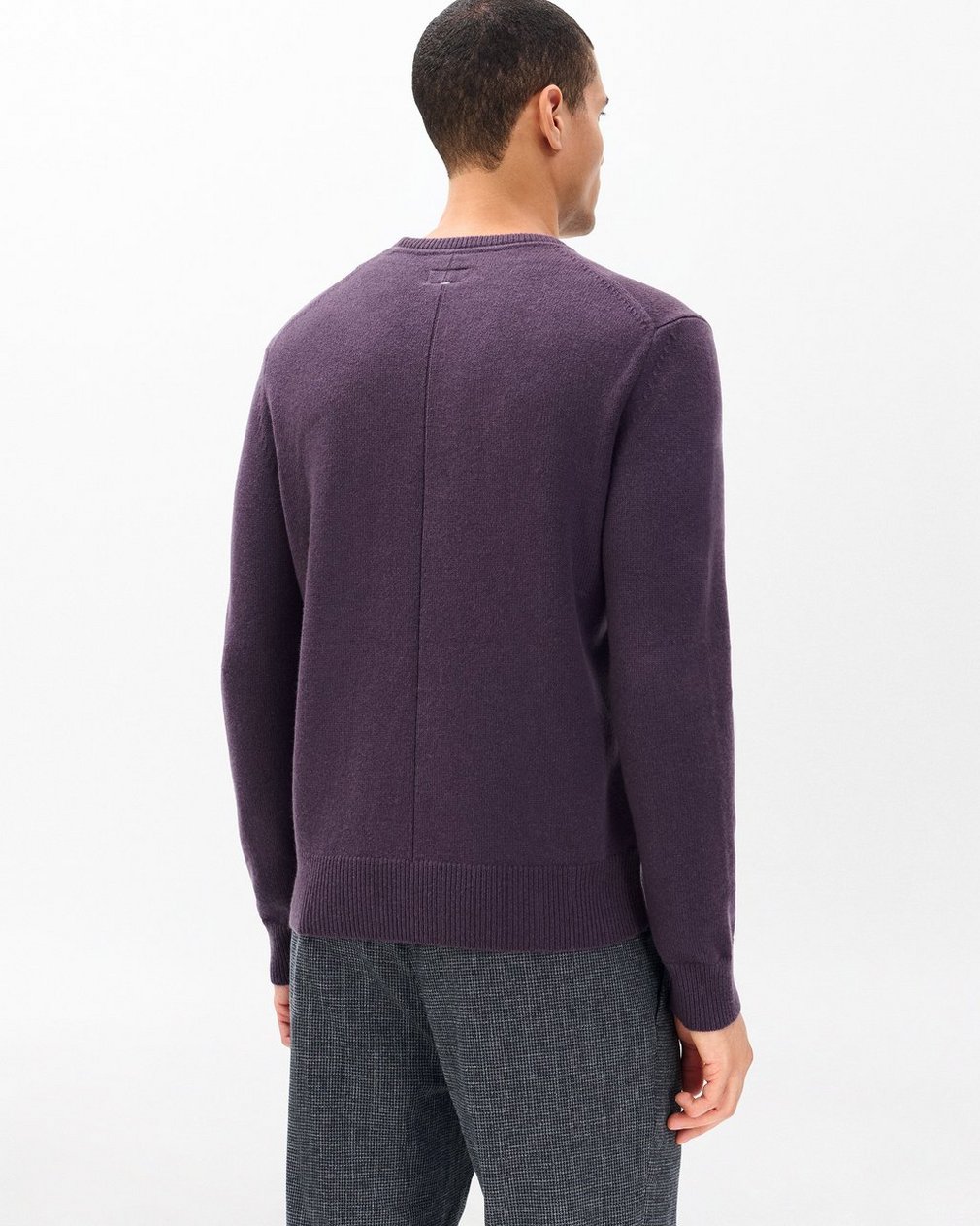 Declan Cashmere Sweater - Deep Plum - Image 6