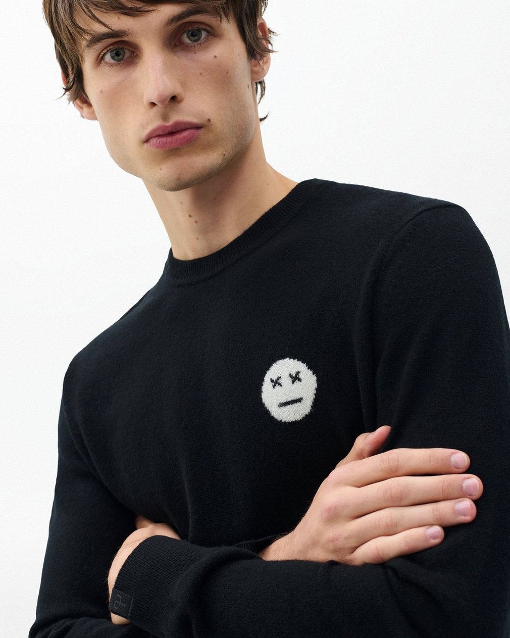 Sour Face Wool Sweater - Black - Image 5