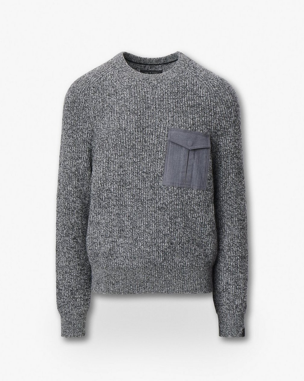 Walker Marled Mixed-Media Sweater - Grey Multi - Image 2