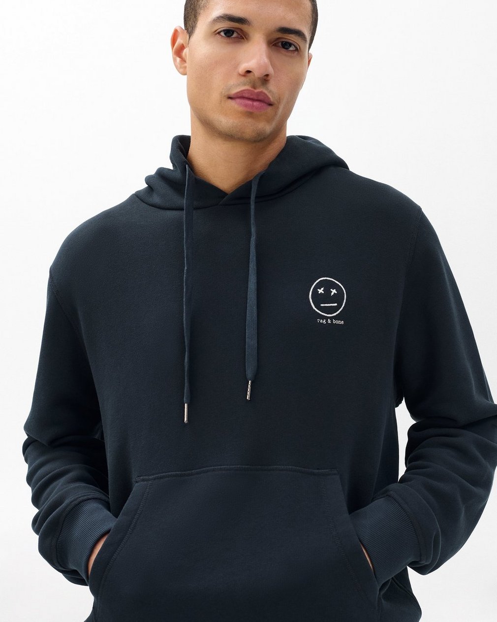 Sour Face Embroidered Hoodie - Black - Image 3