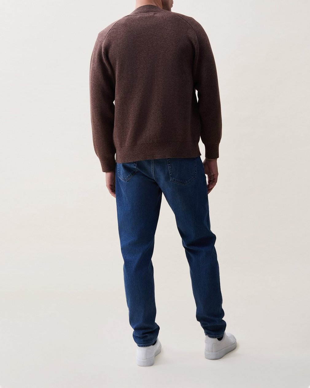Shawn Marled Zip-Up Sweater - Espresso Marl - Image 2