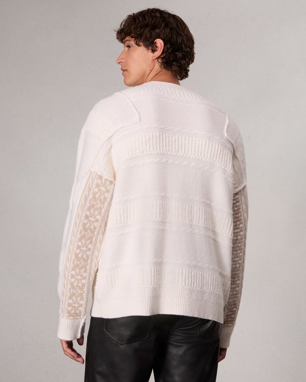 Colton Relaxed Fit Wool-Blend Sweater - Ivory - Image 5