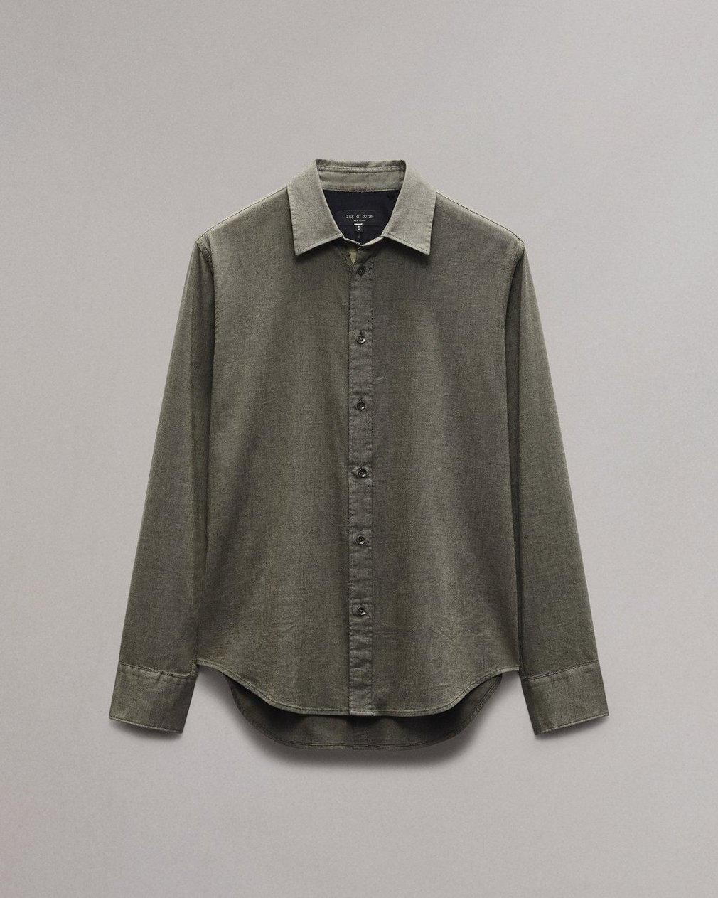 Tomlin Stretch-Cotton Dobby Shirt - Army - Image 2
