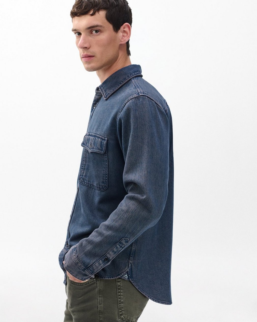 Jack Infuse Denim Shirt - Graphite Indigo - Image 5