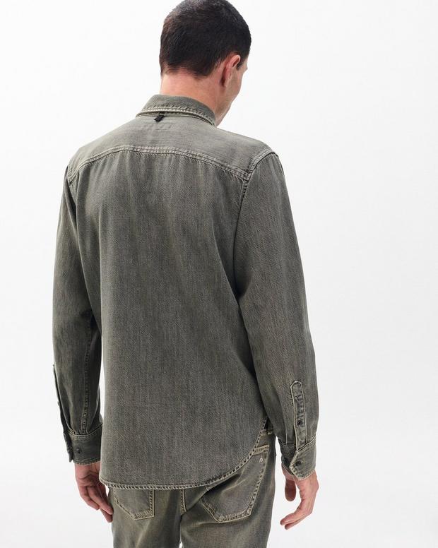 Jack Infuse Denim Shirt - Grey Olive - Image 6