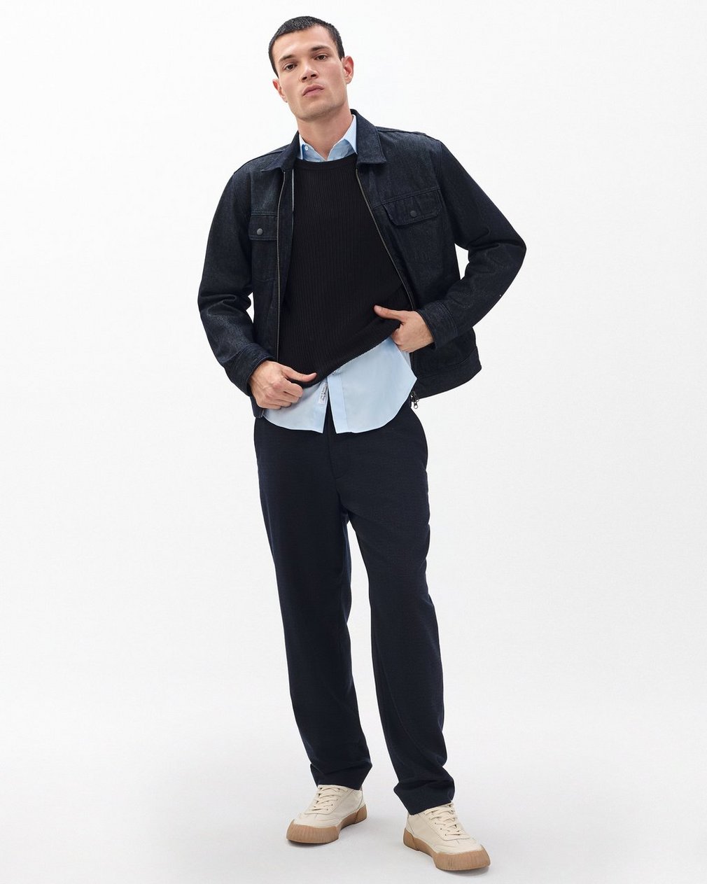 Patrick Poplin Shirt - Light Blue - Image 3