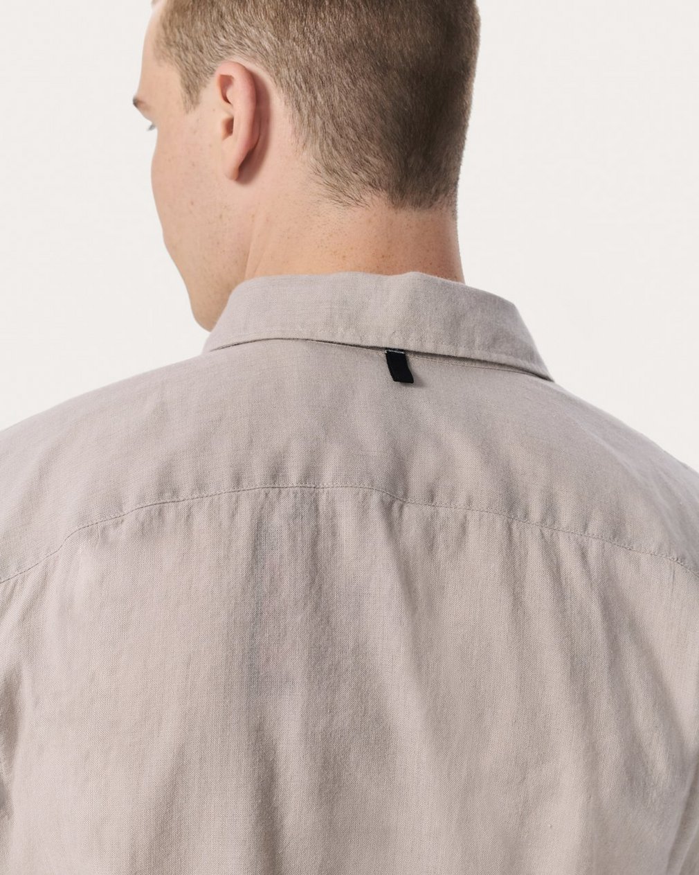 Finch Linen-Blend Shirt - Chime Grey - Image 5