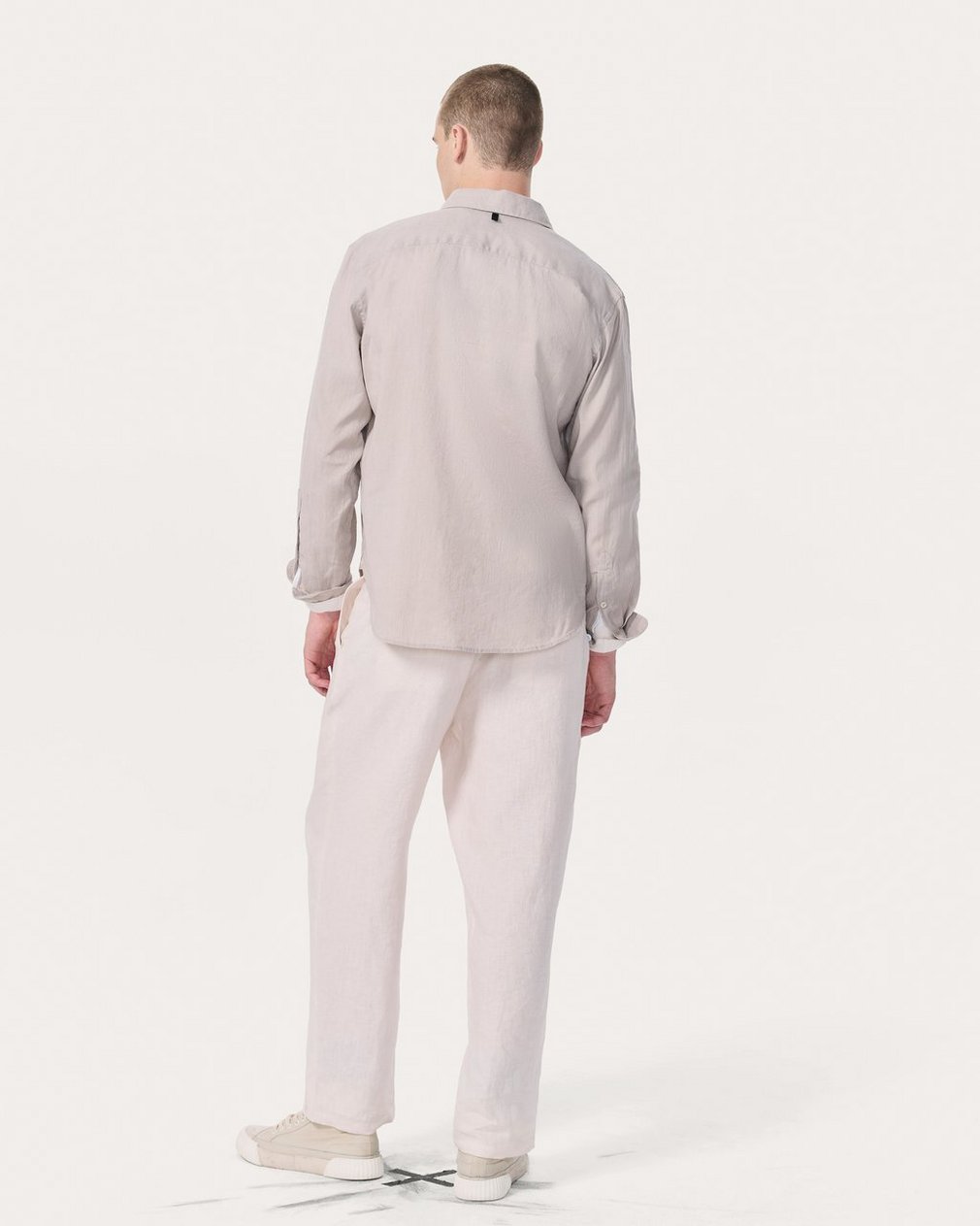 Finch Linen-Blend Shirt - Chime Grey - Image 6