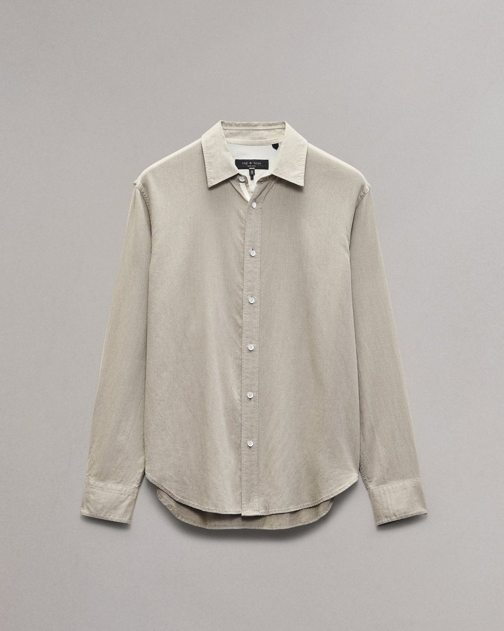 Finch Textured Striped Shirt - Khaki Stripe - Image 2