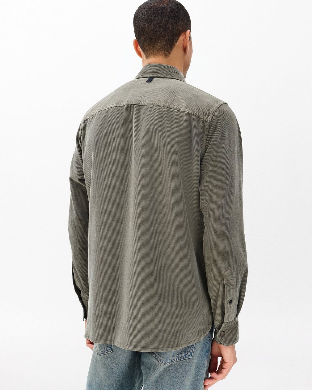 Corduroy CPO Overshirt - Dark Green - Image 6