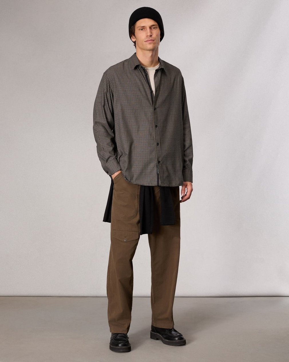 Matthew Plaid Shirt - Green Plai - Image 3