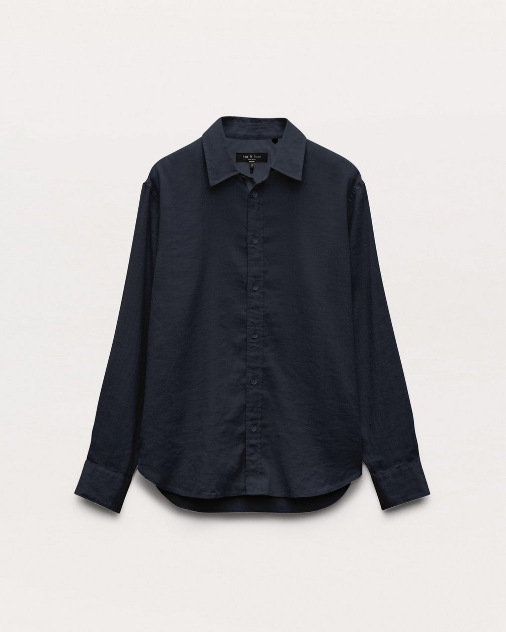 Finch Linen-Blend Shirt - Black - Image 2