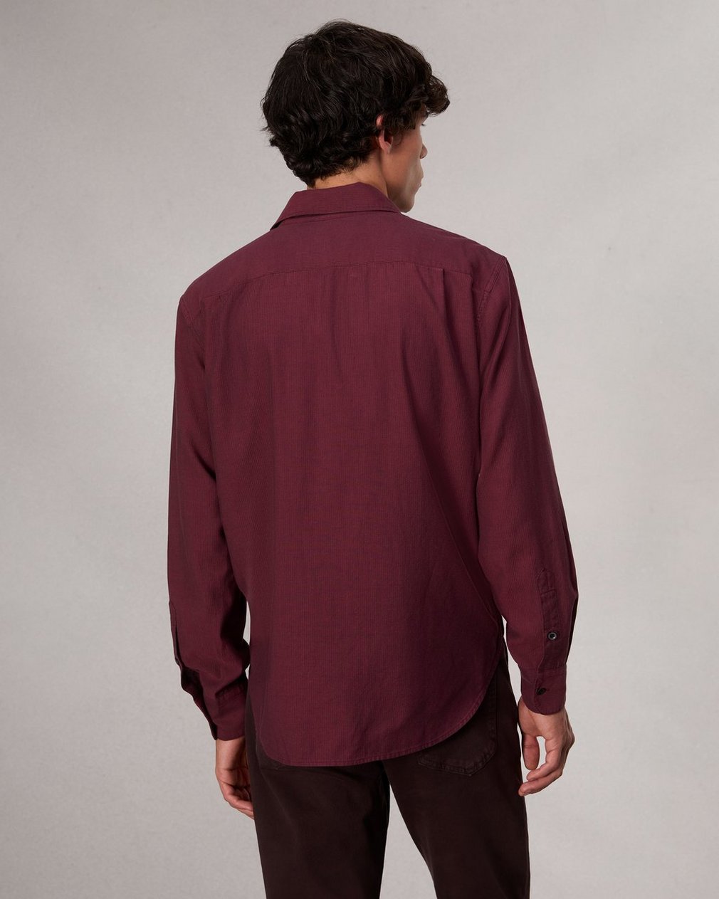 Finch Textured Striped Shirt - Red Stripe - Image 5