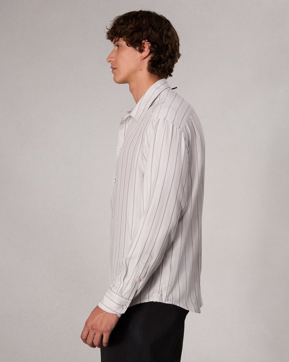Matthew Striped Shirt - White Stripe - Image 4