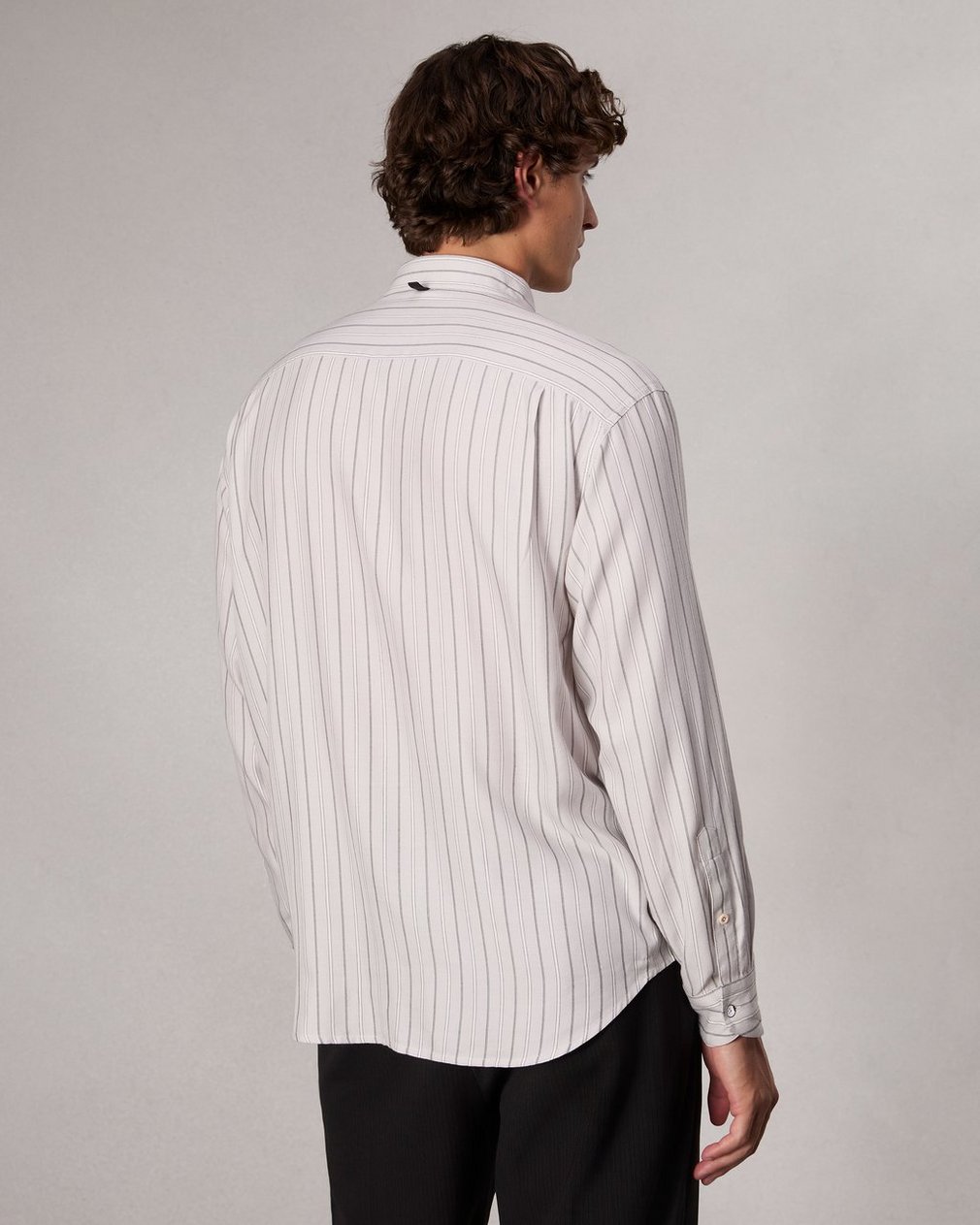 Matthew Striped Shirt - White Stripe - Image 5
