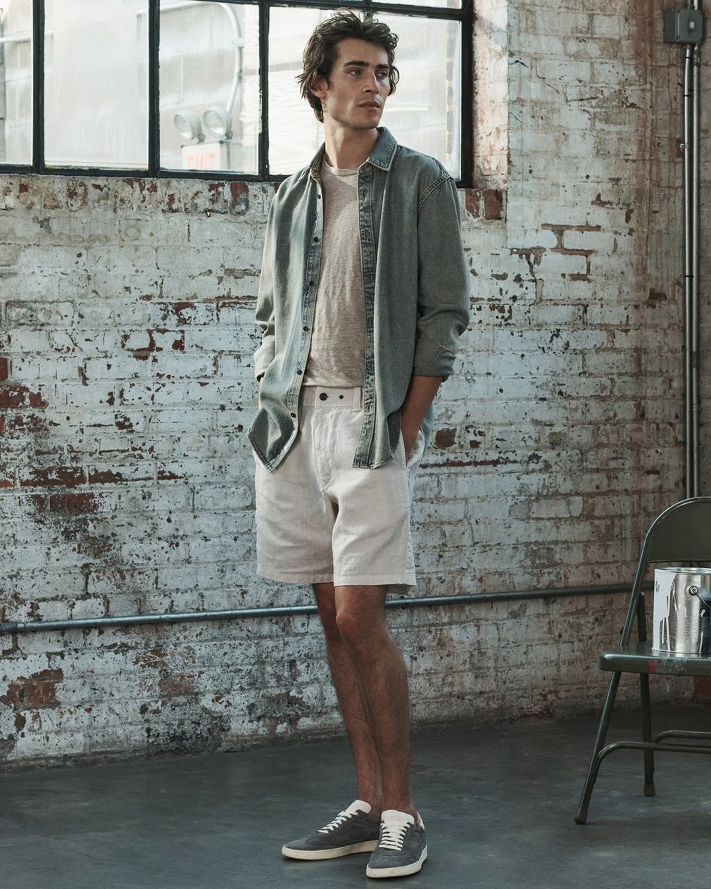 Finch Denim Shirt - Worn Bleach - Image 8