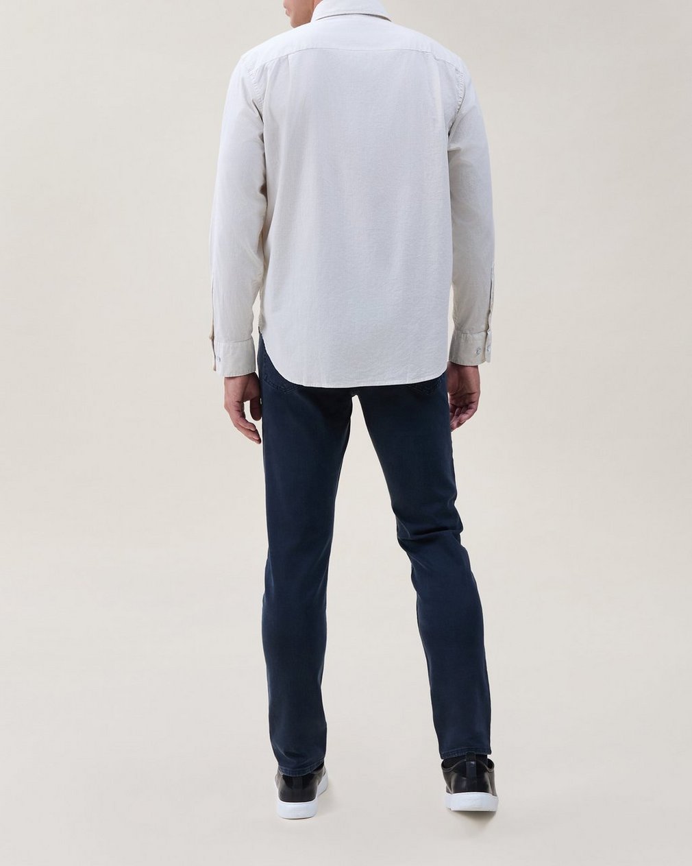 Griffin Poplin Striped Shirt - White Multi - Image 2