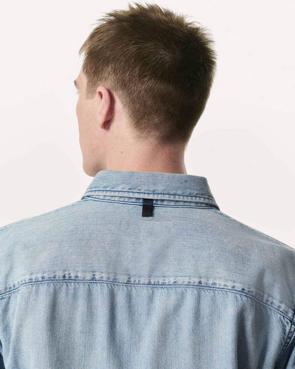 Relaxed Fit Featherweight Denim CPO Overshirt - Fletcher - Image 3