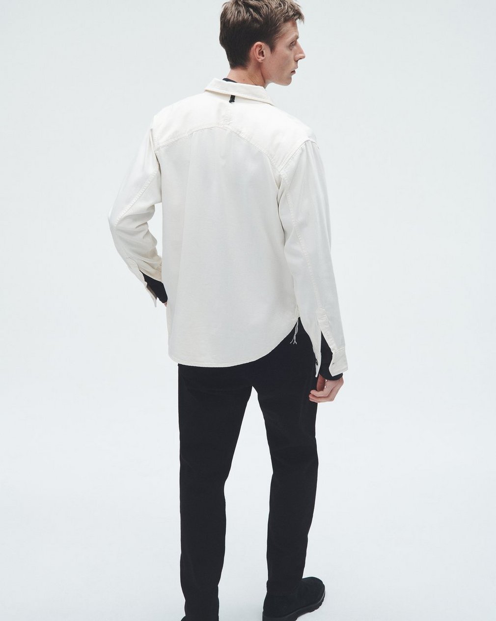 Featherweight Denim Shirt - Ecru - Image 4